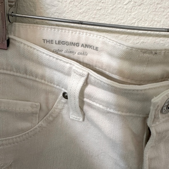 AG Adriano Goldschmied Super Skinny White Ankle Leggings - Picture 4 of 10